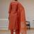 Embroidered viscose silk kurta with pant & dupatta set for women