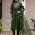 Embroidered viscose silk kurta with pant & dupatta set for women
