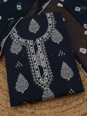 printed unstitched dress material 1