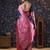 Navy blue woven design baluchari saree