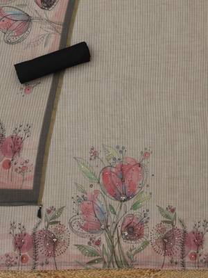 printed linen unstitched dress material 4
