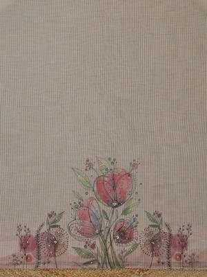 printed linen unstitched dress material 5