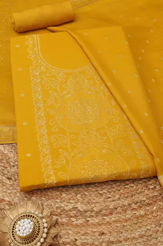 printed unstitched dress material