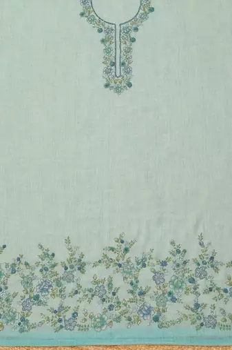 printed linen unstitched dress material