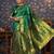 Green woven design banarasi saree
