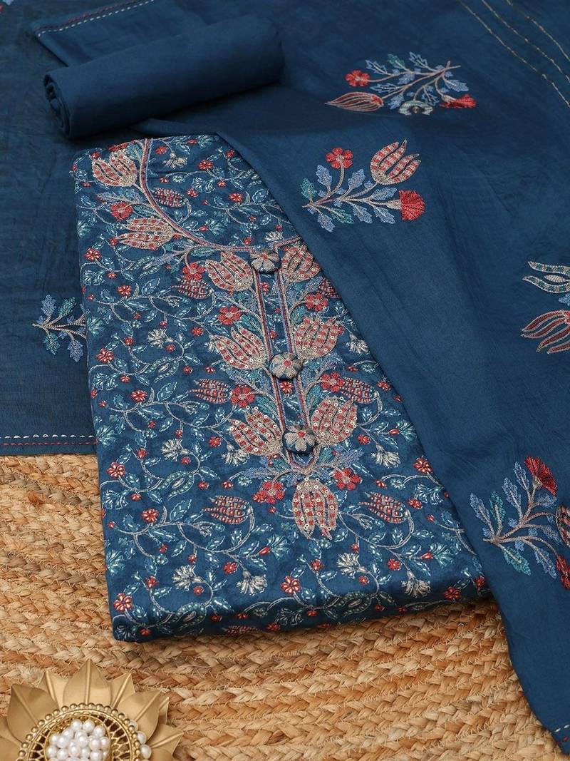 printed unstitched dress material