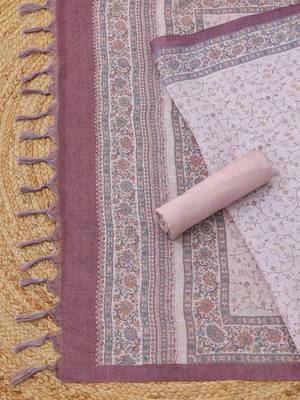 printed linen unstitched dress material 3