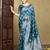 Blue woven design saree with blouse