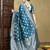 Blue woven design saree with blouse