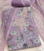 floral printed unstitched dress material