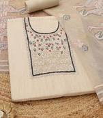 embroidered unstitched dress material