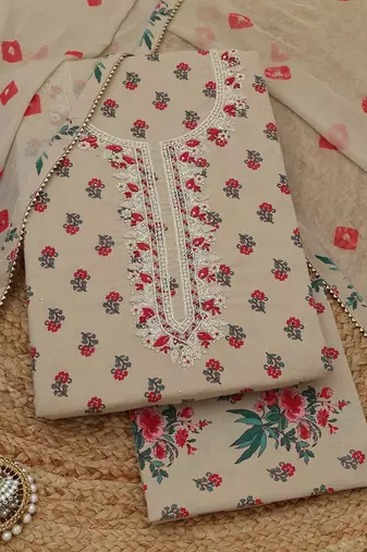 printed unstitched dress material