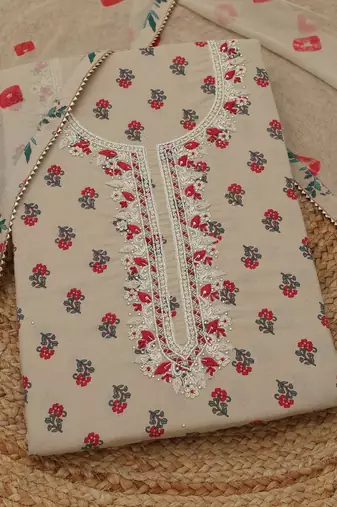 printed unstitched dress material
