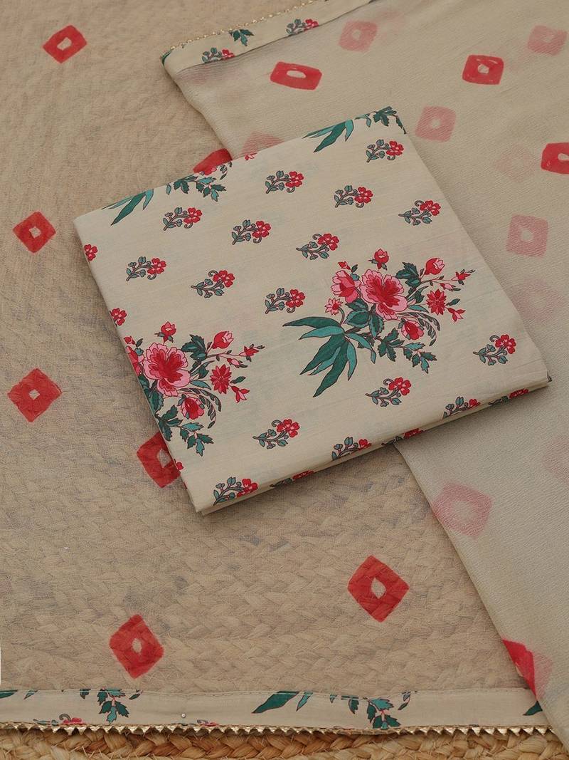 printed unstitched dress material