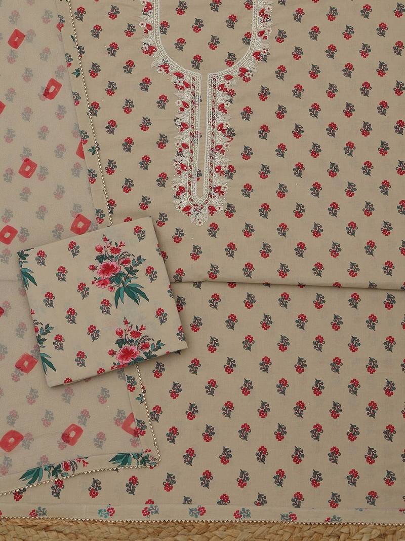 printed unstitched dress material