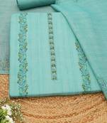 printed linen unstitched dress material