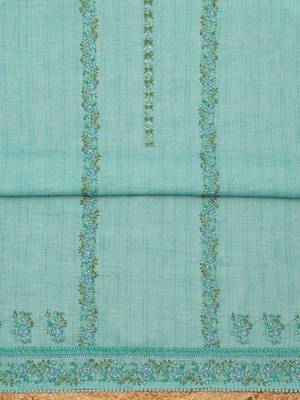 printed linen unstitched dress material 3