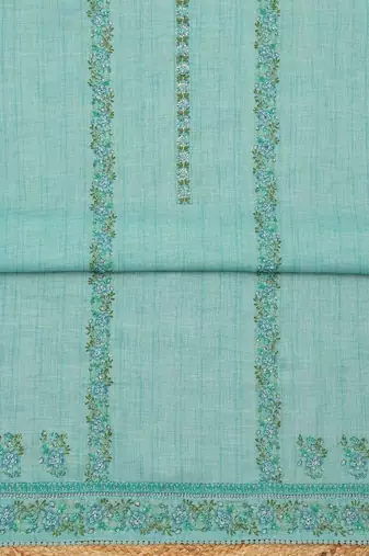 printed linen unstitched dress material