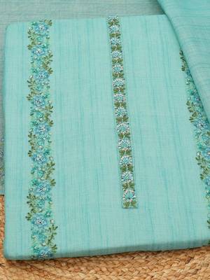 printed linen unstitched dress material 4