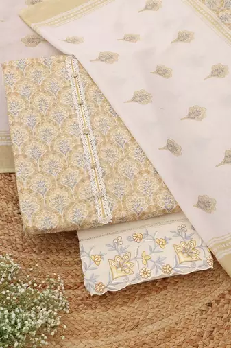printed unstitched dress material