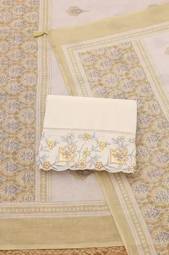 printed unstitched dress material