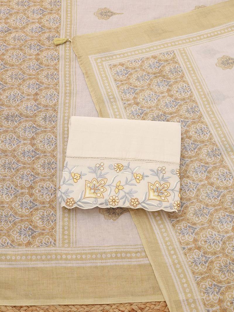 printed unstitched dress material