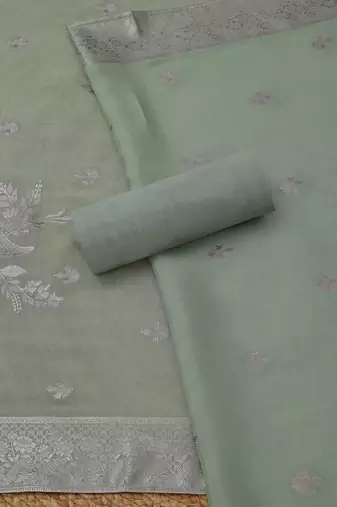 embroidered unstitched dress material