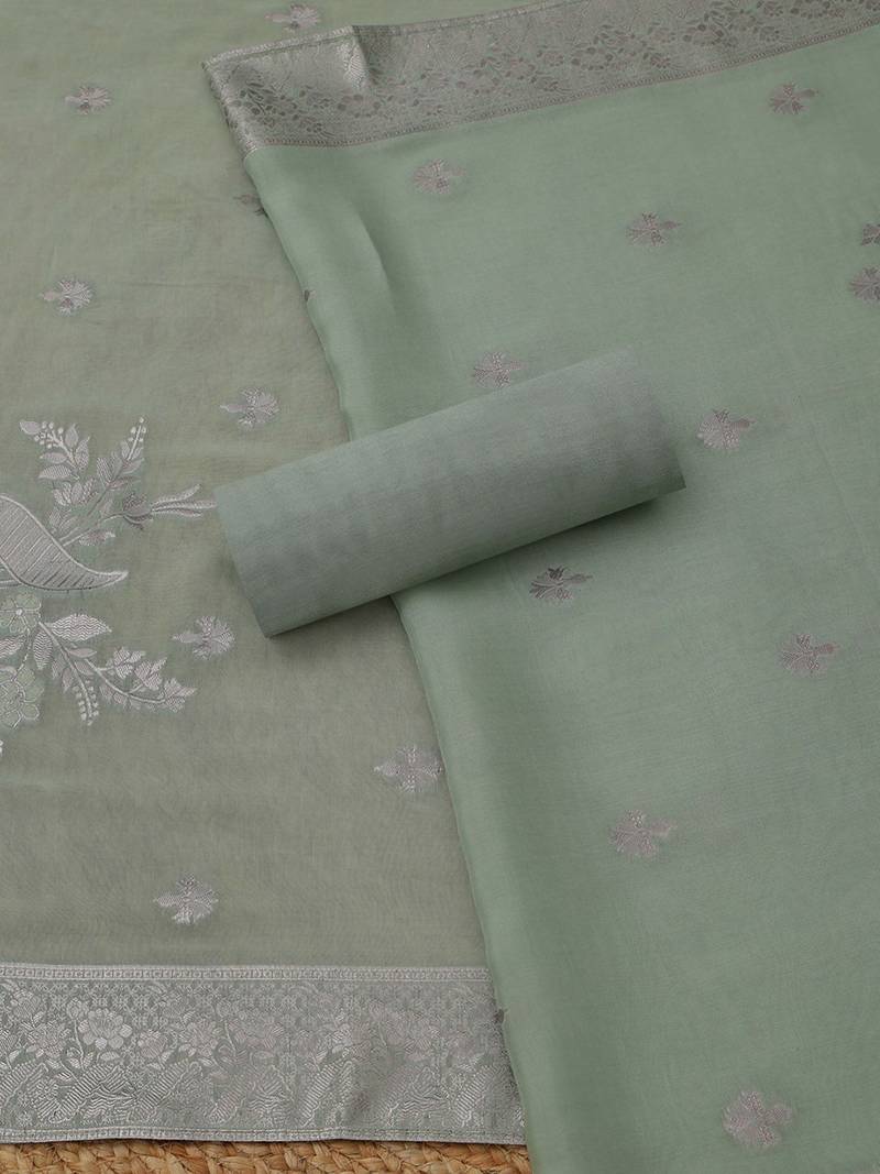 embroidered unstitched dress material