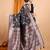 Black zari woven design banarasi saree with unstitched blouse
