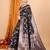Black zari woven design banarasi saree with unstitched blouse