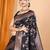 Black zari woven design banarasi saree with unstitched blouse