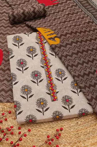 printed unstitched dress material