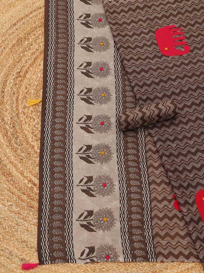 printed unstitched dress material