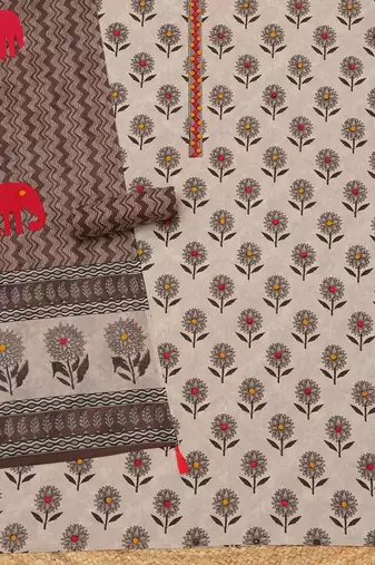 printed unstitched dress material