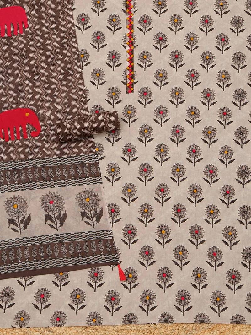 printed unstitched dress material
