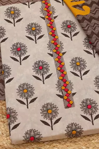 printed unstitched dress material
