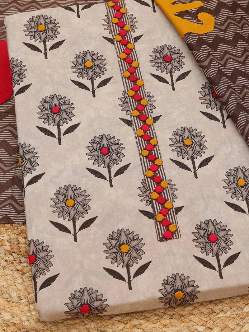 printed unstitched dress material