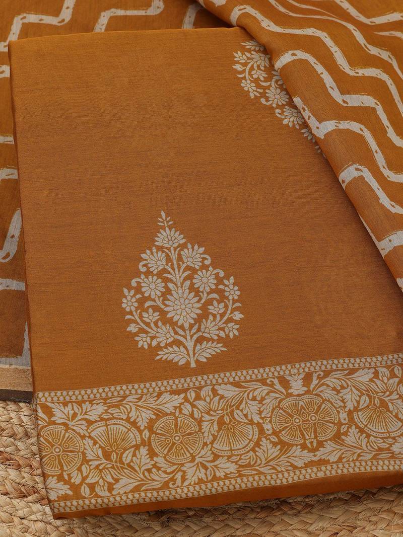 printed unstitched dress material
