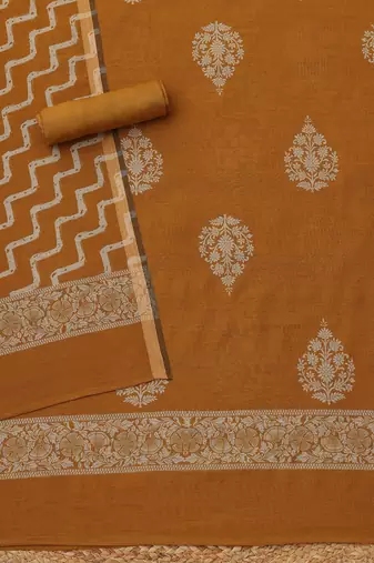 printed unstitched dress material
