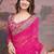 Pink embroidered saree with blouse