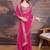 Pink embroidered saree with blouse