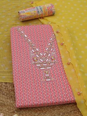 printed unstitched dress material 1