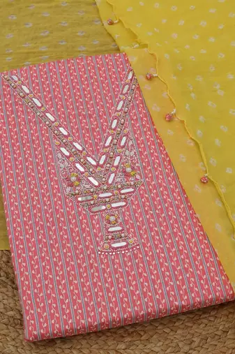 printed unstitched dress material