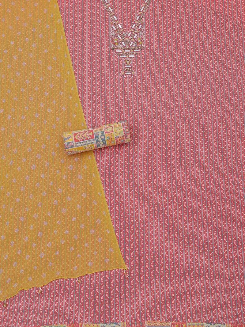printed unstitched dress material