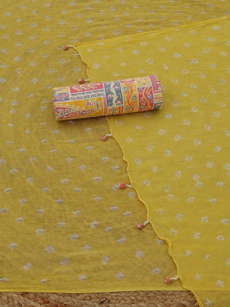 printed unstitched dress material