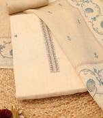 embroidered linen unstitched dress material
