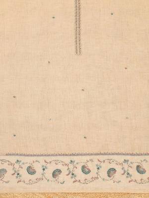 embroidered linen unstitched dress material 3