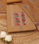 printed linen unstitched dress material