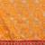 Mustard mustard yellow & red floral zari silk blend banarasi saree