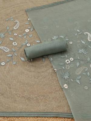 embroidered unstitched dress material 3